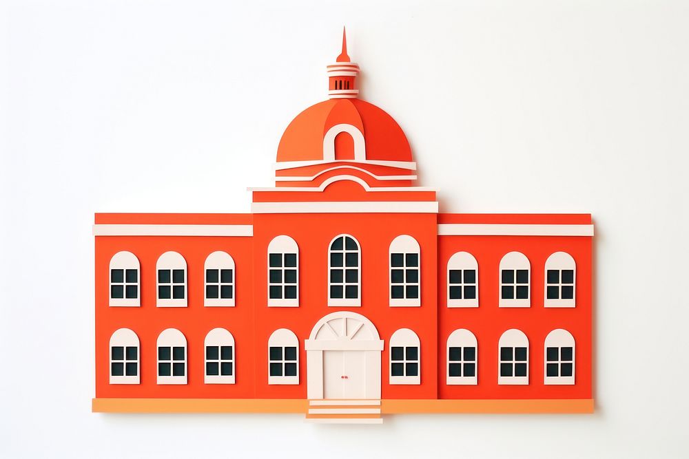 School building architecture dome city. AI generated Image by rawpixel.
