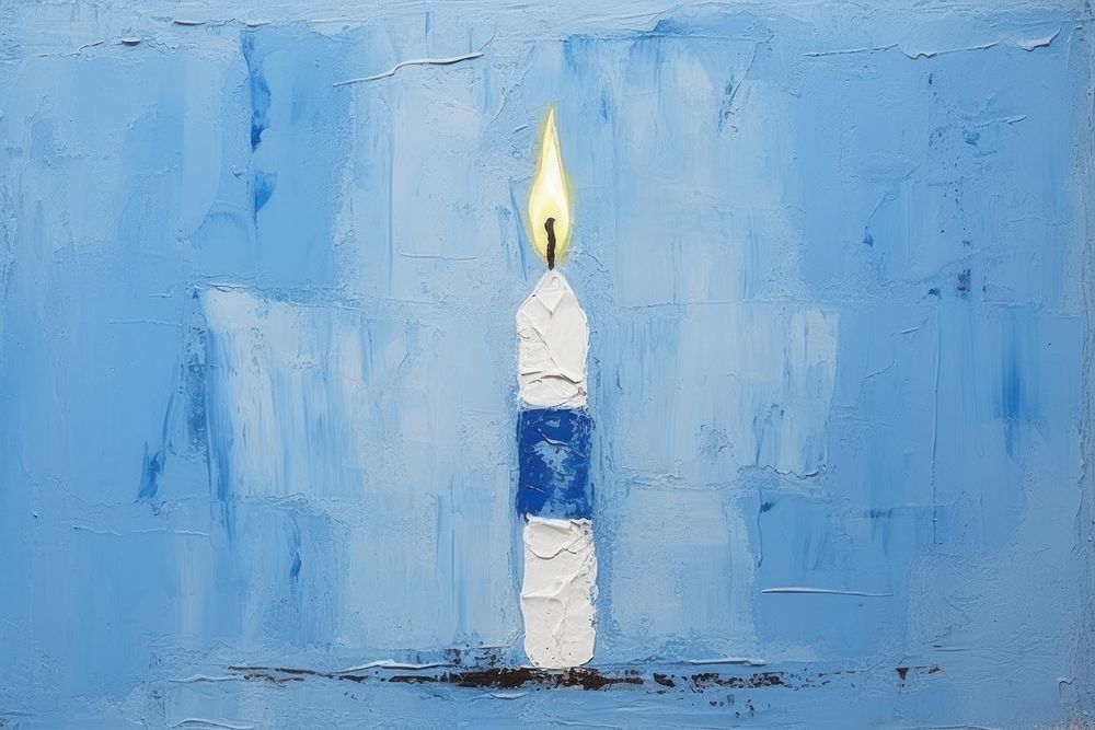 Hanukkah candle spirituality illuminated creativity. AI generated Image by rawpixel.