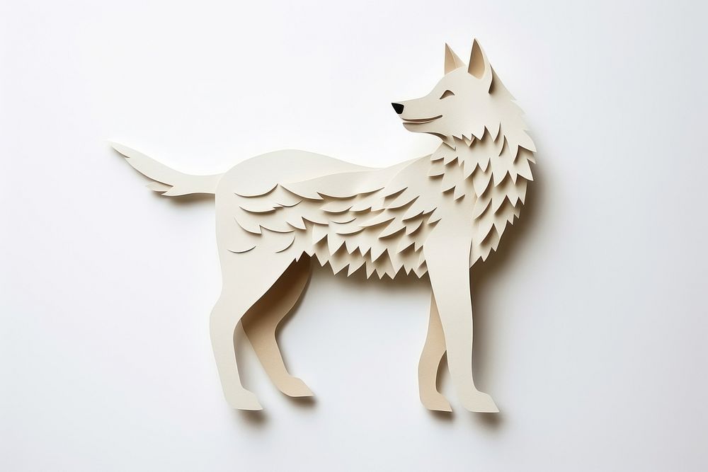Wolf animal mammal craft. AI generated Image by rawpixel.