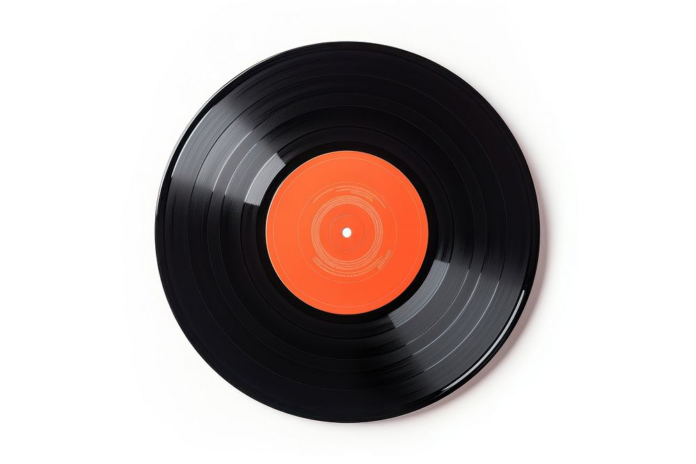 Vinyl record white background electronics technology. AI generated Image by rawpixel.
