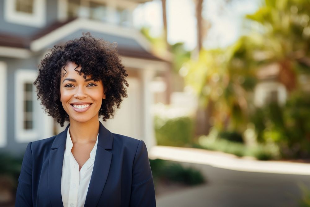 African american female adult smile architecture. 