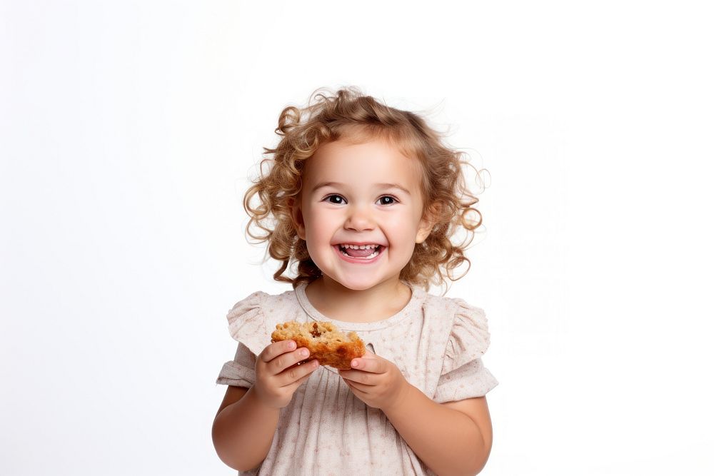 Food portrait biting child. AI generated Image by rawpixel.