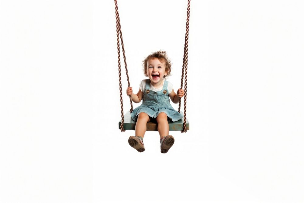 Swing sitting child baby. AI generated Image by rawpixel.