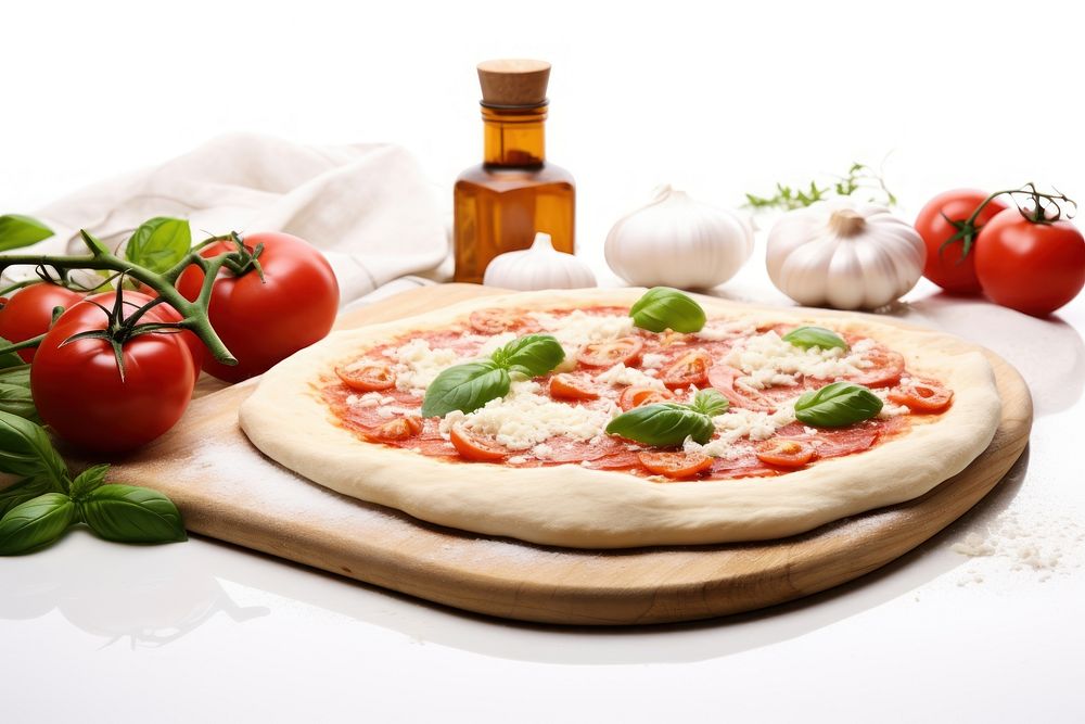 Making pizza vegetable tomato food. AI generated Image by rawpixel.