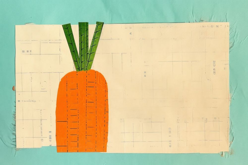 Carrot diagram paper art. 