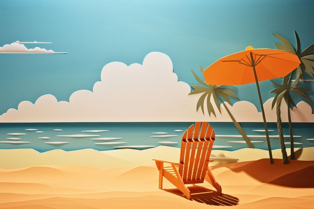 Vacation furniture outdoors summer. AI generated Image by rawpixel.