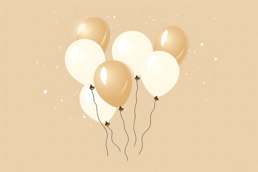 Happy new year balloon party celebration. AI generated Image by rawpixel.