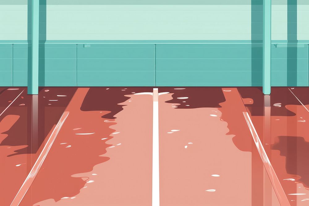 Wet floor backgrounds sports wall. AI generated Image by rawpixel.