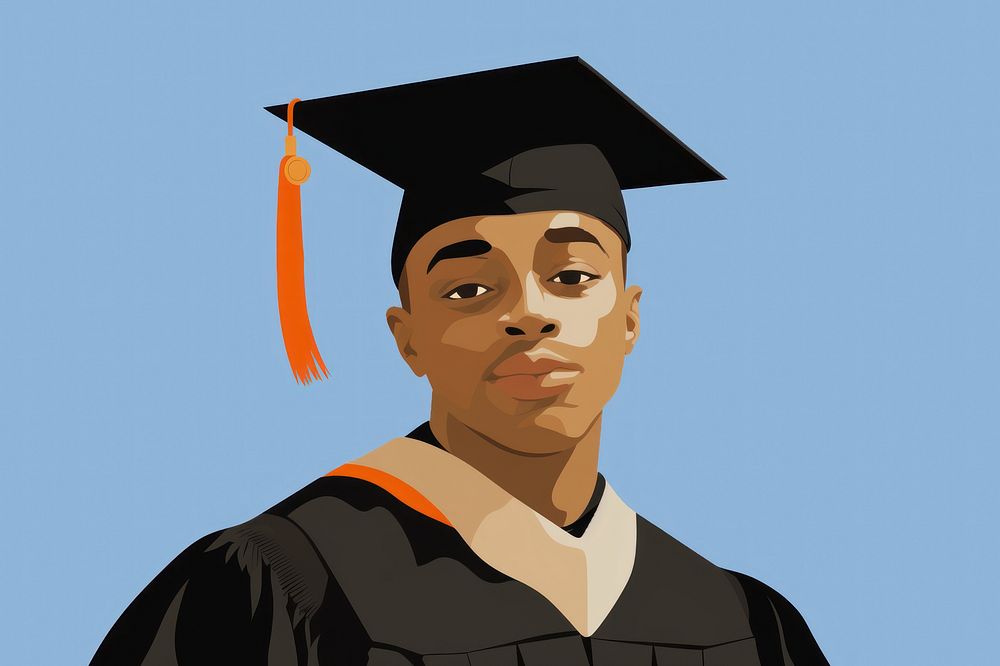 Graduation portrait intelligence certificate. AI generated Image by rawpixel.