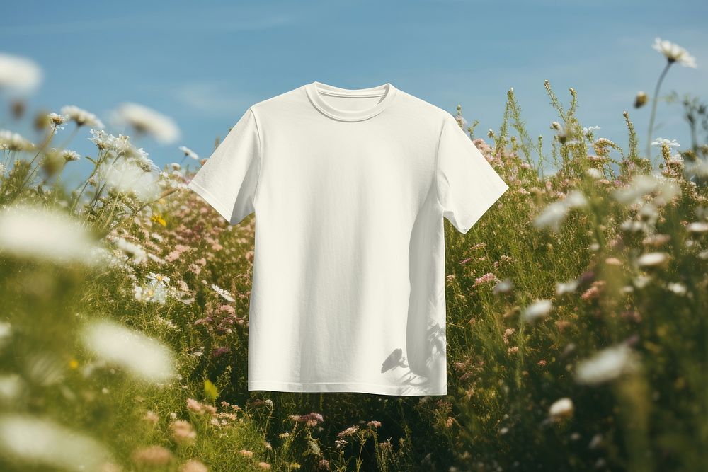 White basic t-shirt, design resource