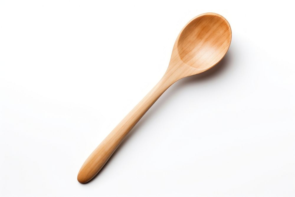 Wooden spoon wood white background wooden spoon. AI generated Image by rawpixel.