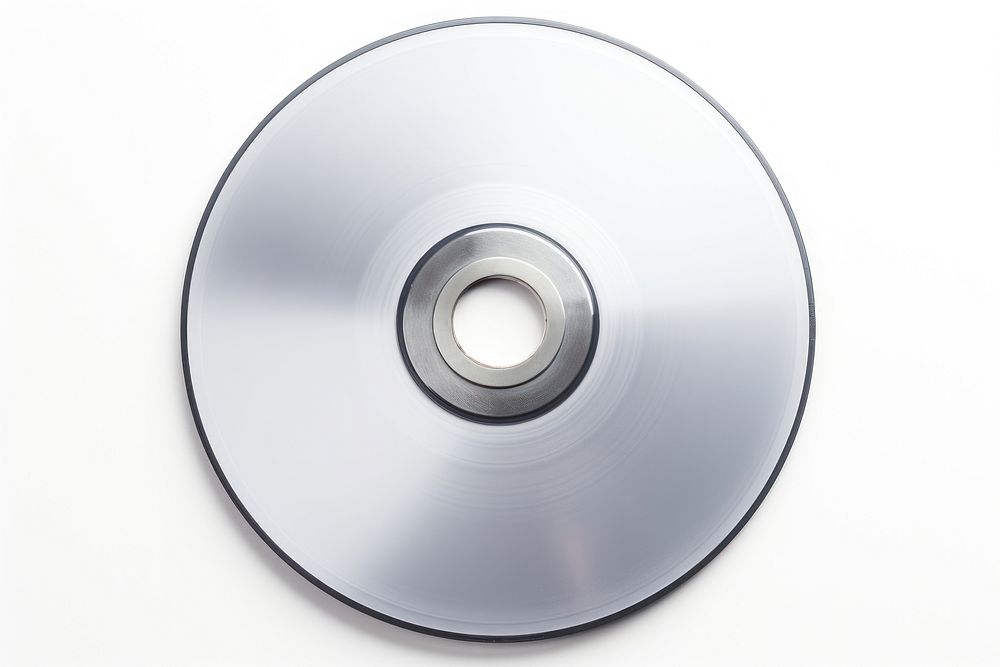 Compact disk white background technology equipment. AI generated Image by rawpixel.