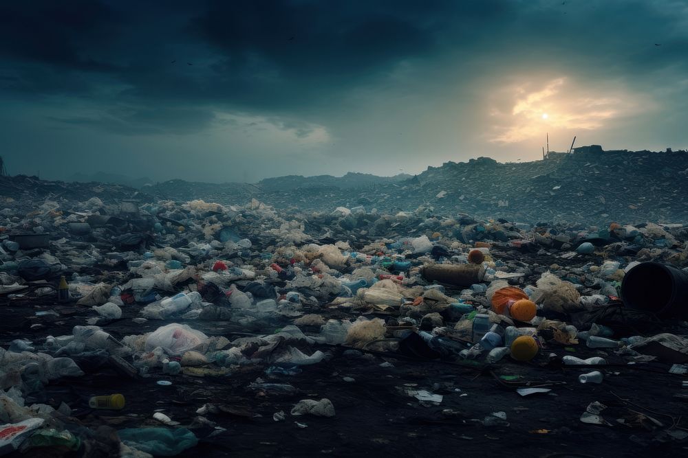 Waste garbage unhygienic pollution. AI generated Image by rawpixel.