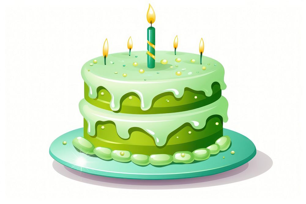Cake dessert icing green. AI generated Image by rawpixel.
