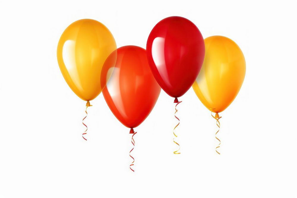Celebration balloon white background anniversary. AI generated Image by rawpixel.