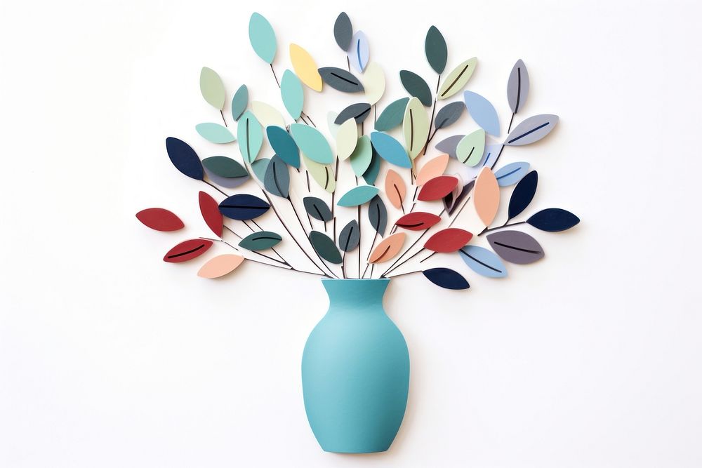 Vase painting plant art. AI generated Image by rawpixel.