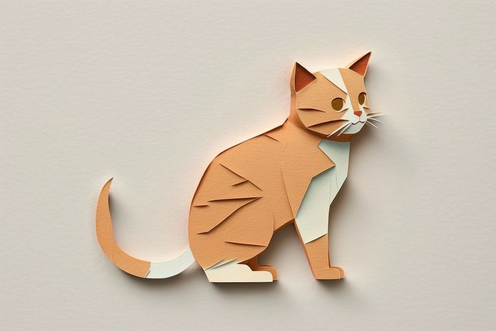 Kitten animal mammal craft. AI generated Image by rawpixel.