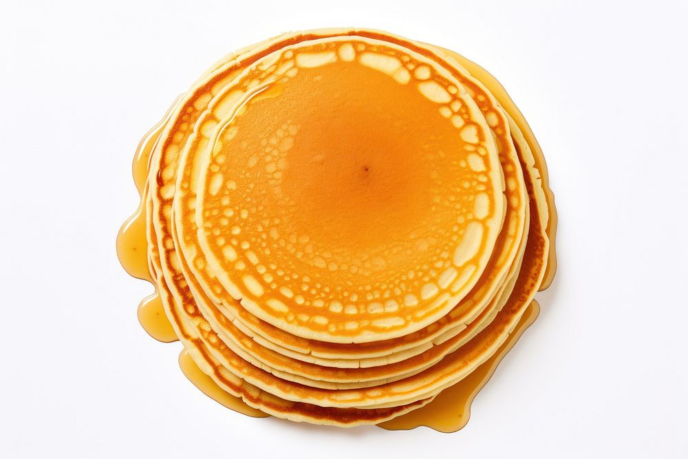 Pancake food white background pannekoek. AI generated Image by rawpixel.