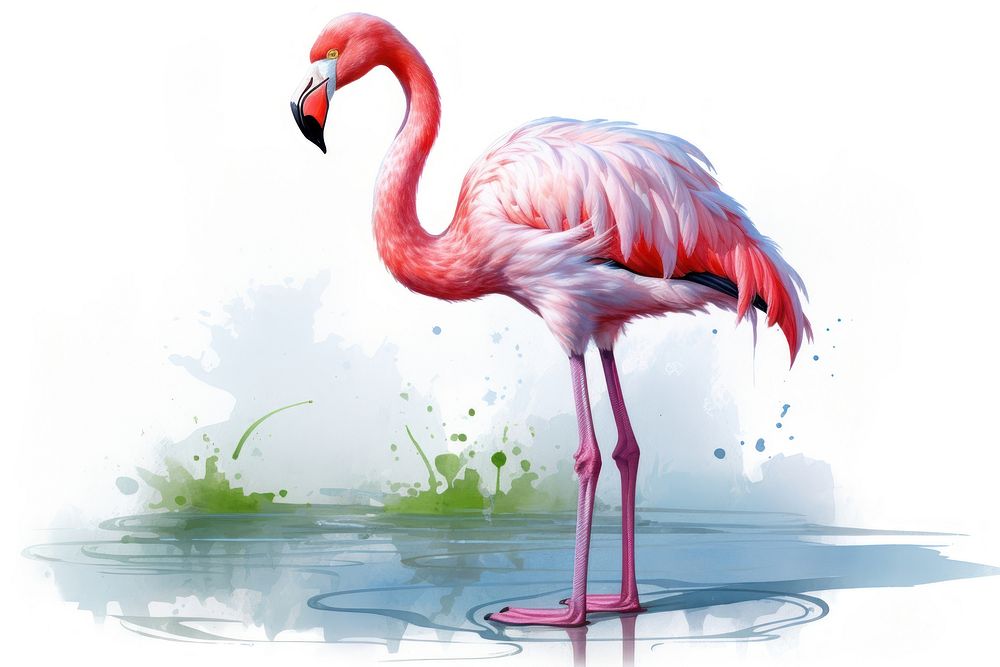 Flamingo flamingo animal bird. 