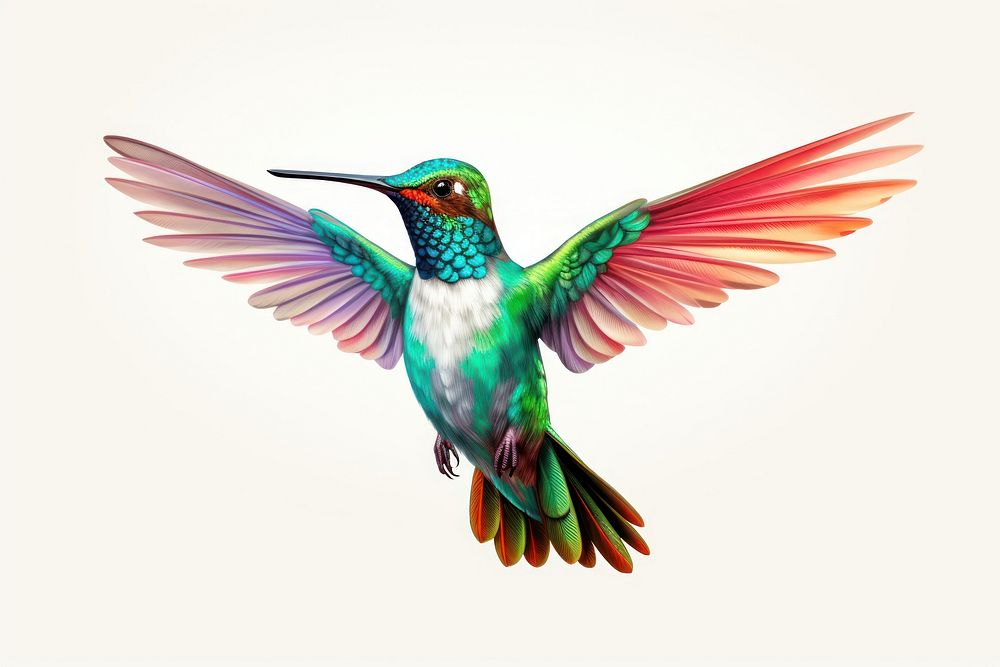 Hummingbird hummingbird drawing animal. AI generated Image by rawpixel.