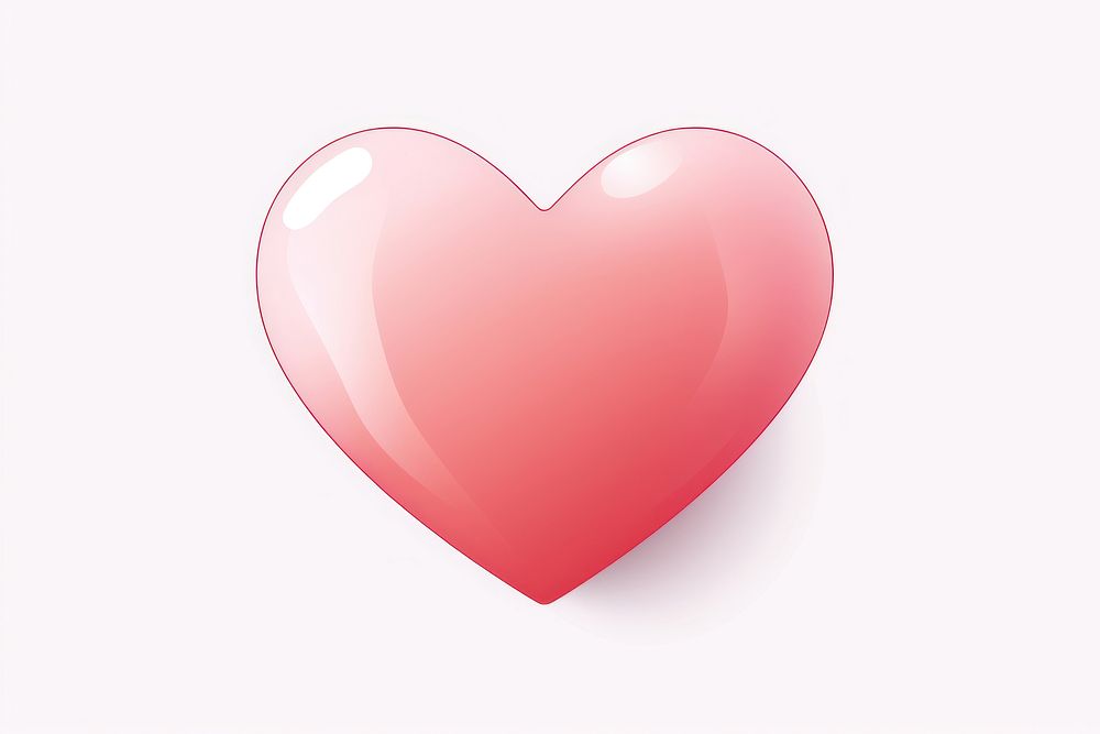 Heart white background circle symbol. AI generated Image by rawpixel.