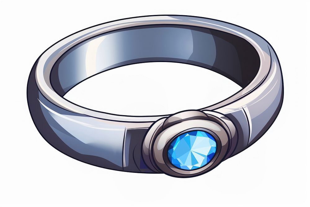 Jewelry ring platinum gemstone. AI generated Image by rawpixel.