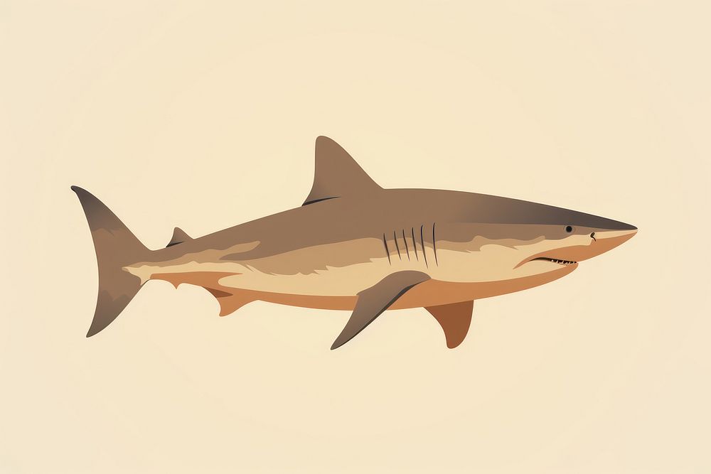 Shark wildlife animal fish. AI generated Image by rawpixel.