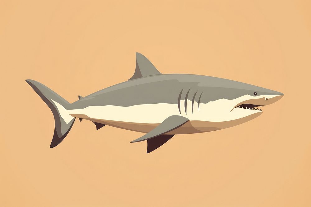 Shark wildlife animal fish. AI generated Image by rawpixel.