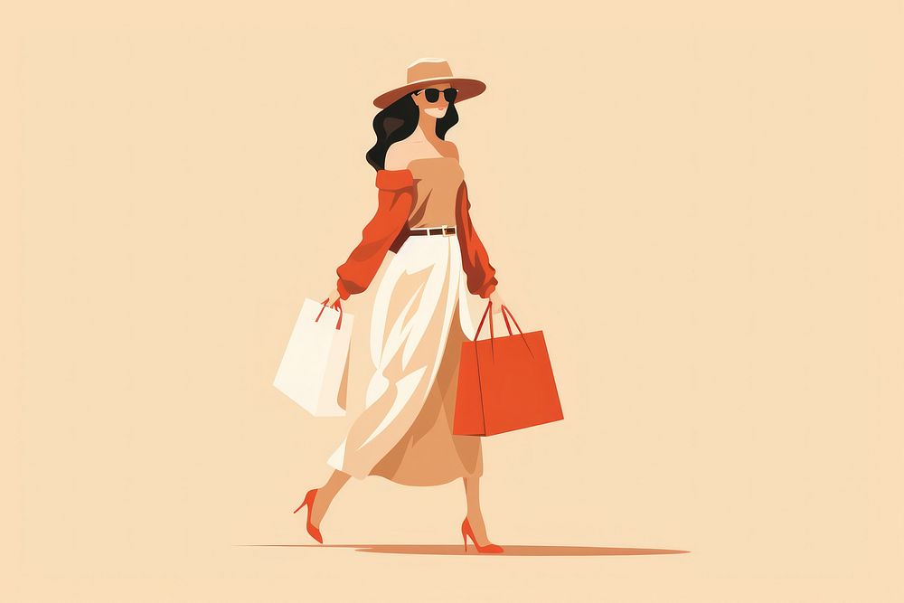 Woman shoping handbag adult consumerism. AI generated Image by rawpixel.