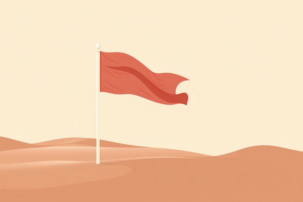 Flag outdoors desert patriotism. AI generated Image by rawpixel.