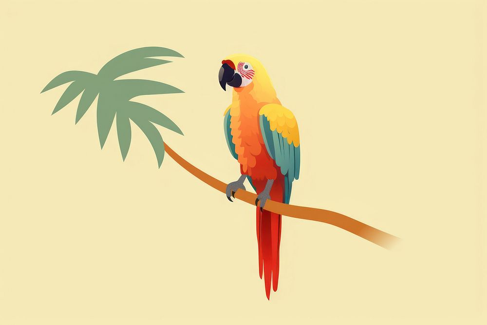 Parrot animal bird wildlife. AI generated Image by rawpixel.