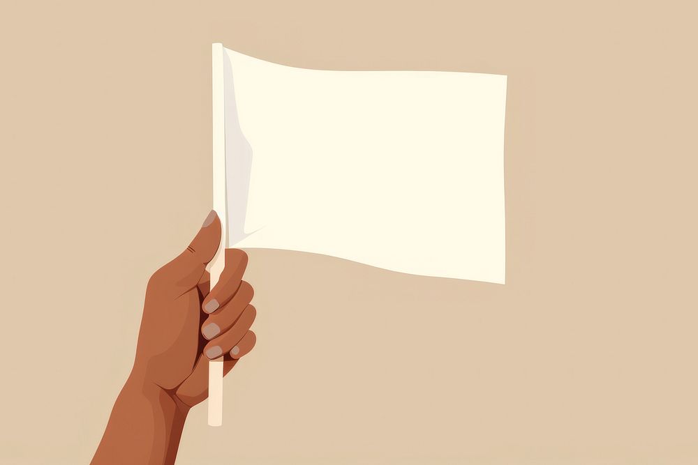 Paper hand flag activity. AI generated Image by rawpixel.