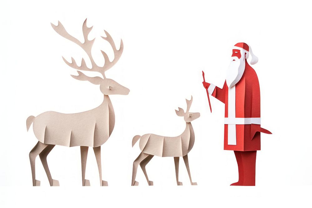 Christmas animal mammal deer. AI generated Image by rawpixel.
