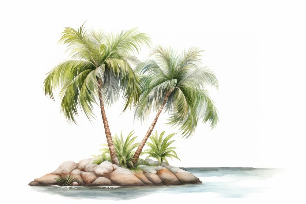 Palm tree outdoors nature plant. AI generated Image by rawpixel.