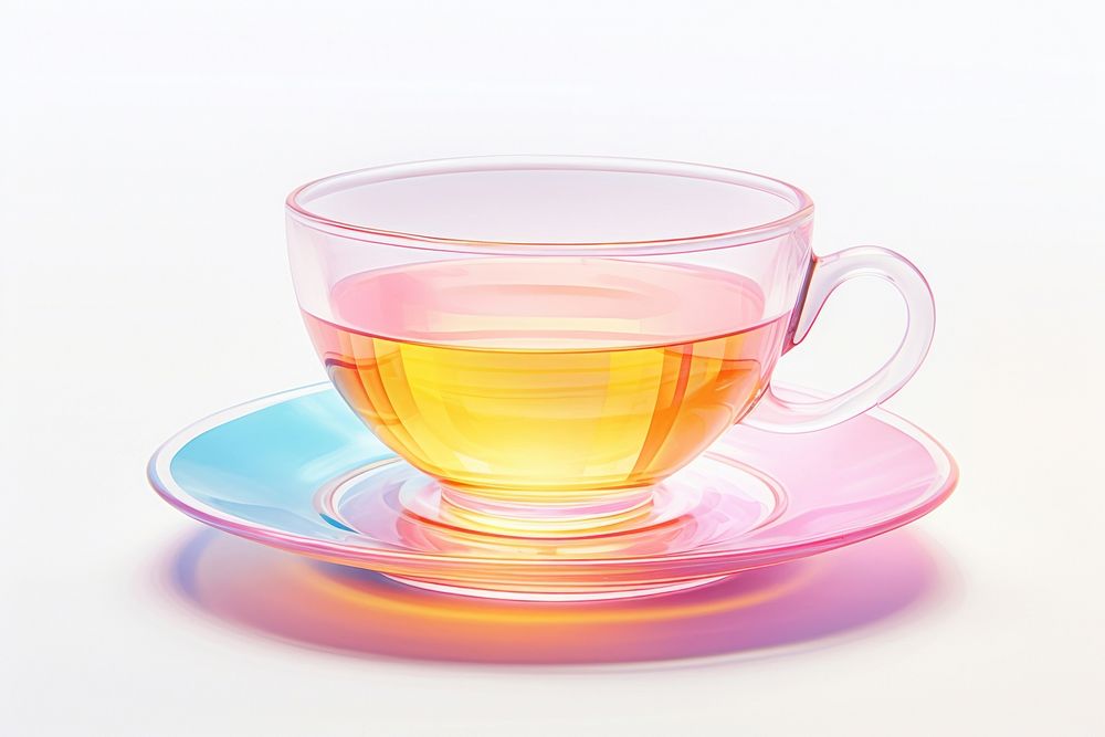 Tea cup saucer glass drink. AI generated Image by rawpixel.