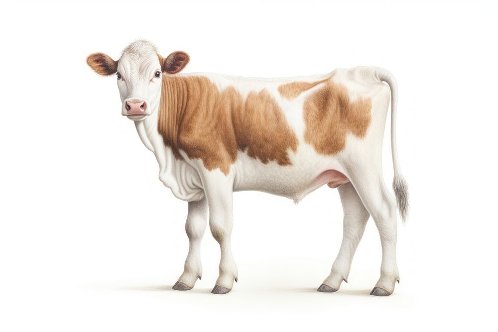 Milk cow livestock mammal animal. AI generated Image by rawpixel.