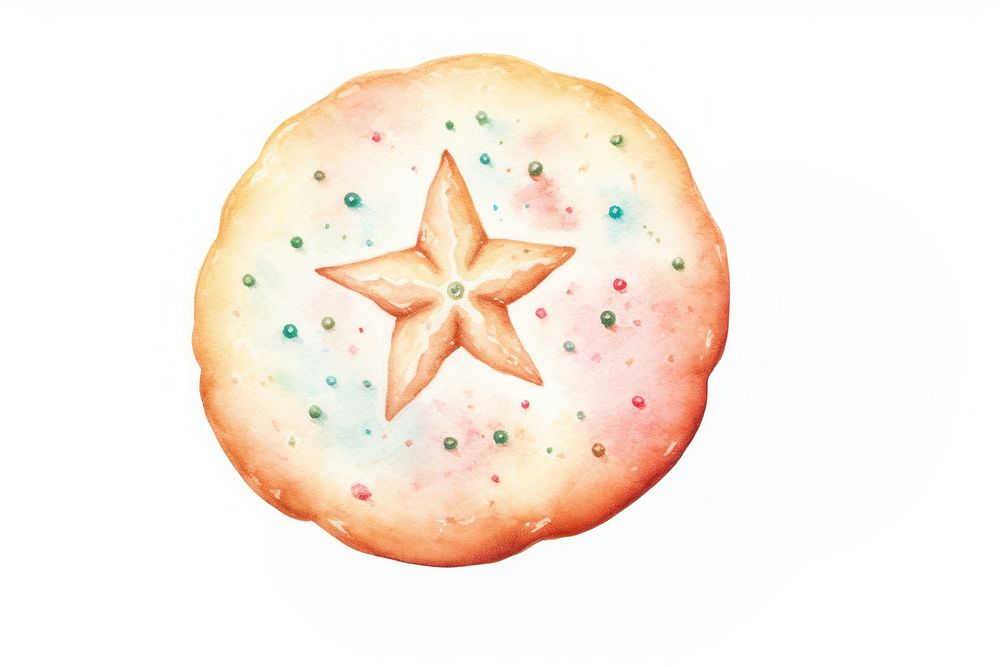 Christmas cookie food white background confectionery. AI generated Image by rawpixel.
