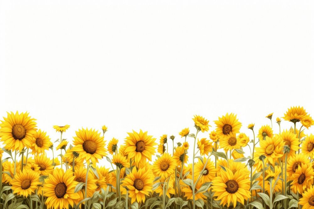 Sunflower field backgrounds outdoors nature. AI generated Image by rawpixel.