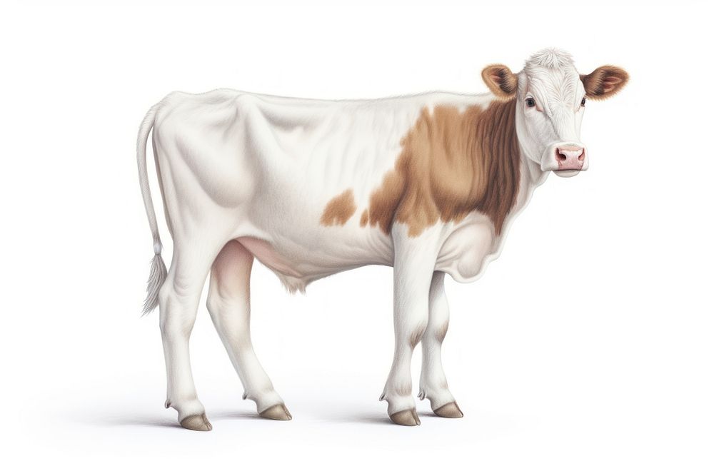 Milk cow livestock mammal animal. AI generated Image by rawpixel.