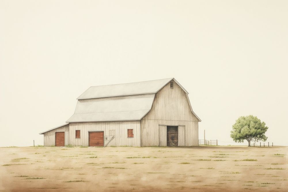 Farm architecture building outdoors. 