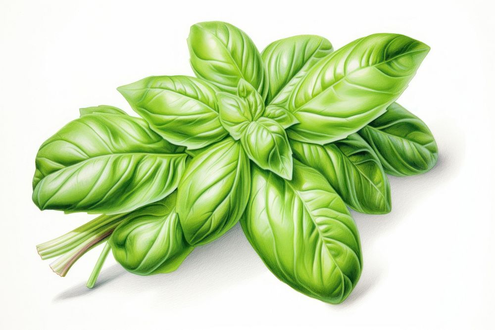 Basil vegetable spinach plant. AI generated Image by rawpixel.