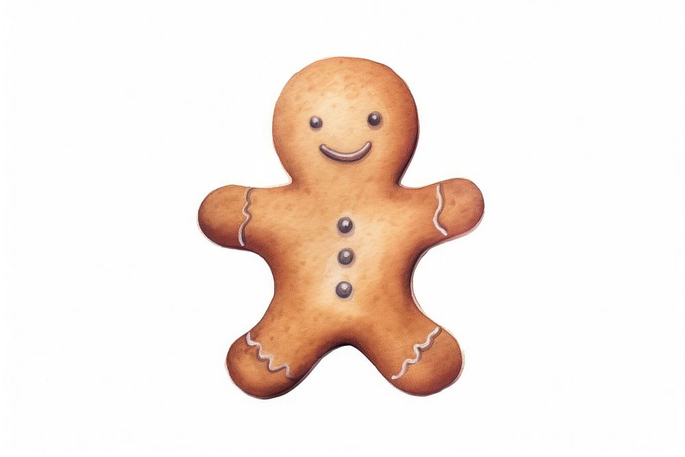 Gingerbread man food christmas cookie. AI generated Image by rawpixel.