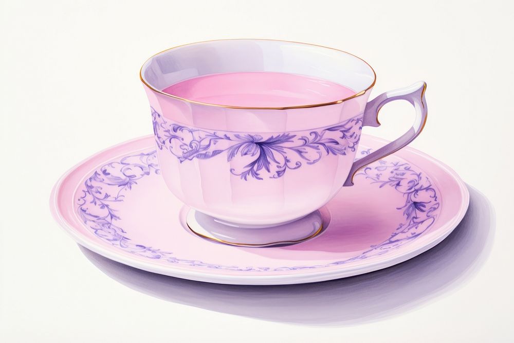 Tea saucer cup mug. AI generated Image by rawpixel.