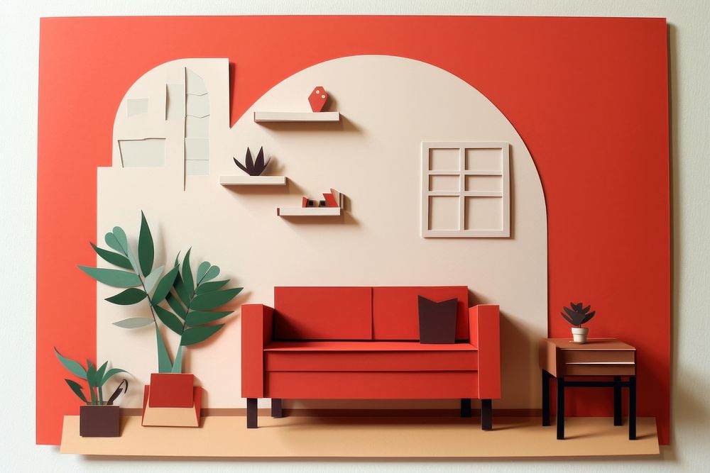 Architecture furniture room wall. AI generated Image by rawpixel.