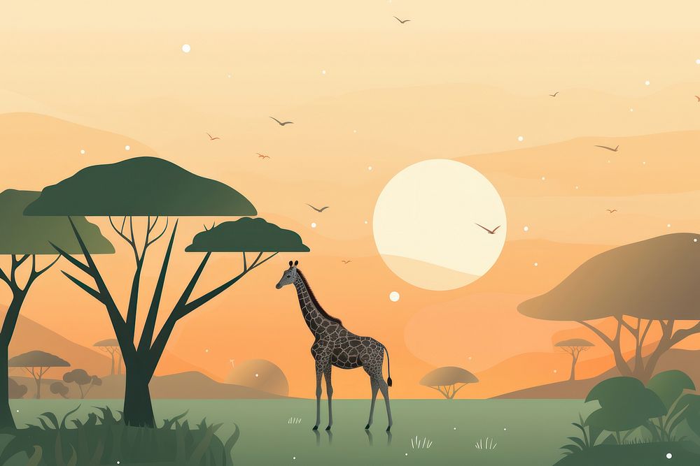 Zoo wildlife outdoors savanna. AI generated Image by rawpixel.
