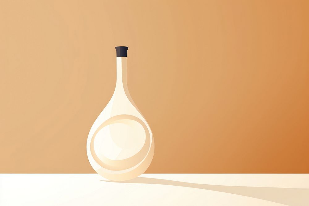 A bottle glass vase wine. AI generated Image by rawpixel.