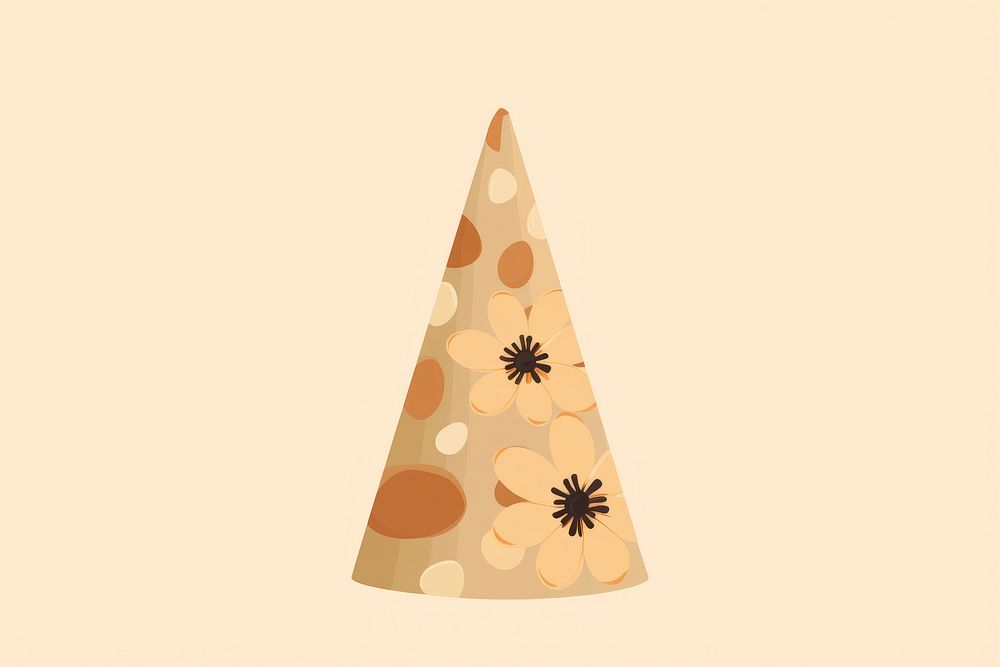 Flowers pattern party hat celebration creativity decoration. AI generated Image by rawpixel.
