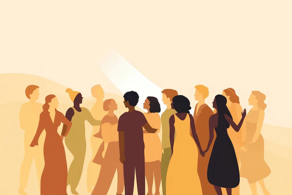 Female people adult togetherness. AI generated Image by rawpixel.