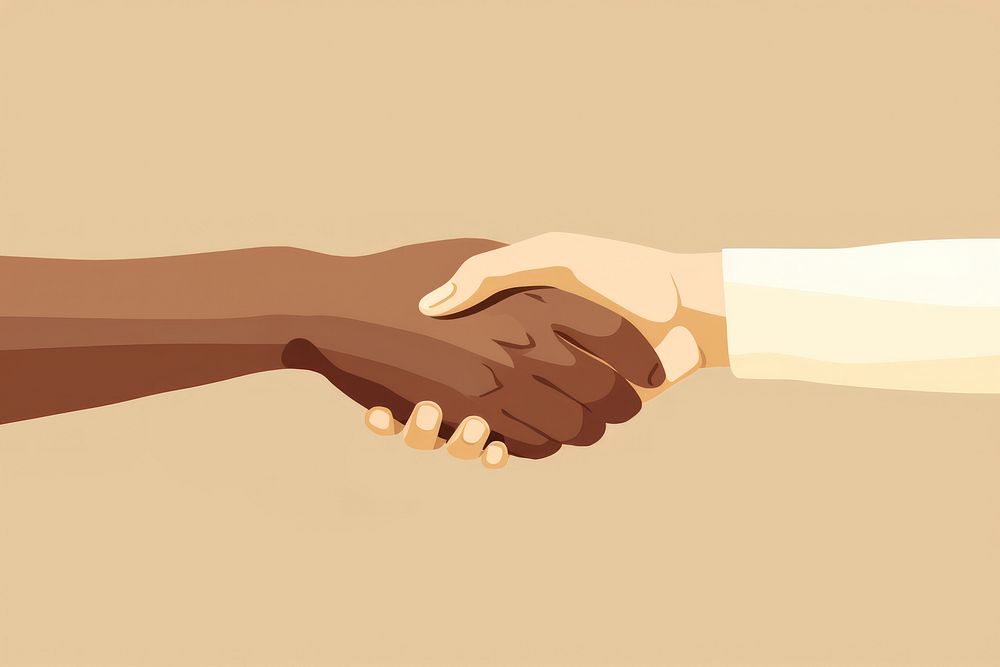 Human Hands Holding Together hand handshake human. AI generated Image by rawpixel.