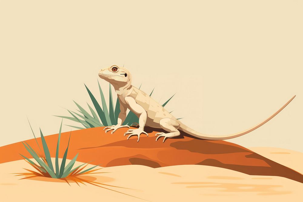 Lizard reptile animal gecko. AI generated Image by rawpixel.